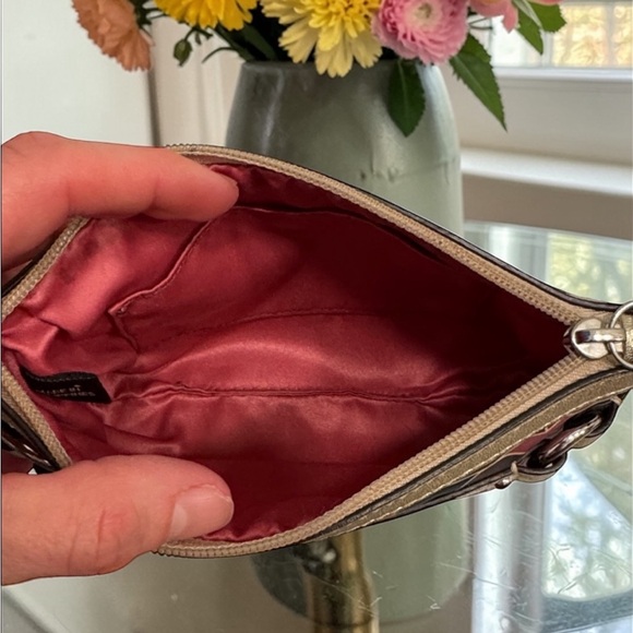 Coach scarf print sateen signature C wristlet wallet with hangtag - Picture 6 of 6